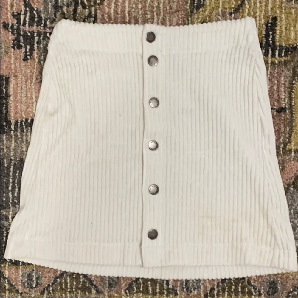 Z Supply Off white Corduroy Skirt